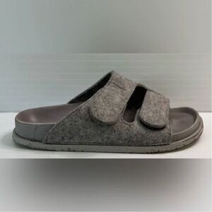 $450 Birkenstock x Toogood Women's Gray Forager Felt Slide Sandals 37 EU/6 US